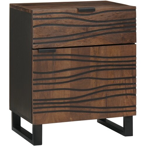 vidaXL noćni kabinet 50x33x60 cm čvrsto drvo orah Cijene