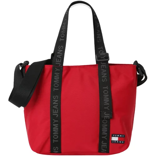 Tommy Jeans Nakupovalna torba 'Essential' mornarska / rdeča / črna / bela