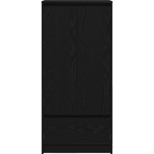 VidaXL Ormar s ladicom crni hrast 55,5x34x119,5 cm konstruirano drvo Slike