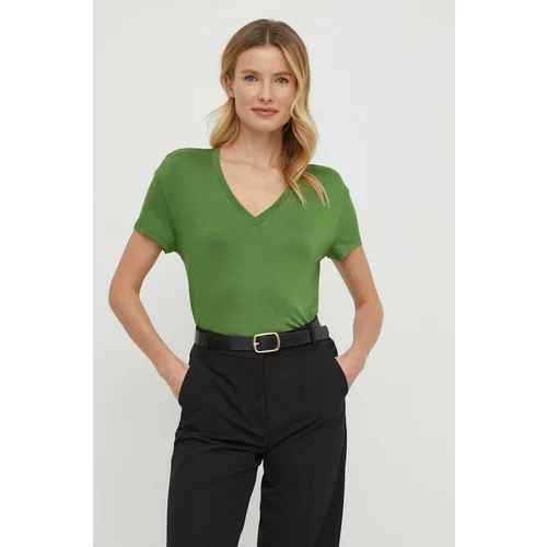 United Colors Of Benetton Kratka majica ženski, zelena barva