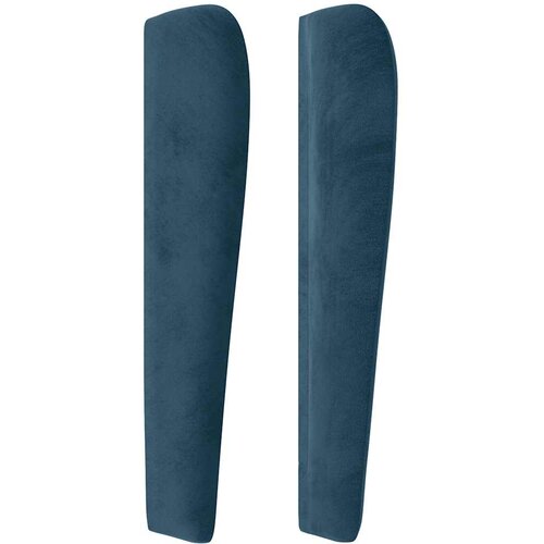  Uzglavlje s u&amp;scaron;ima tamnoplavo 103x23x118/128 cm bar&amp;scaron;unasto Slike