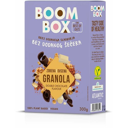 Boom box ovsena granola double čokolada 300G Slike