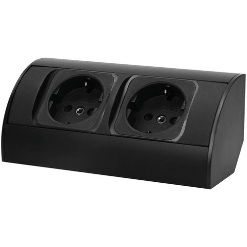 Orno utičnica za namještaj s 2 x Schuko utičnice OR-AE-1303(GS)/B, ugradbena Cene