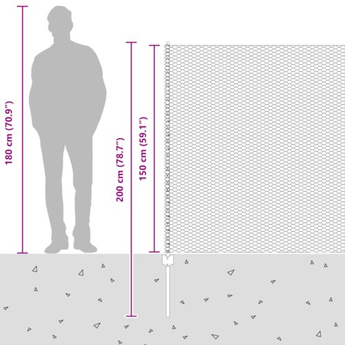 vidaXL Ograda stupovi 10 kom U-kanal siva 150 cm čelik Cijene