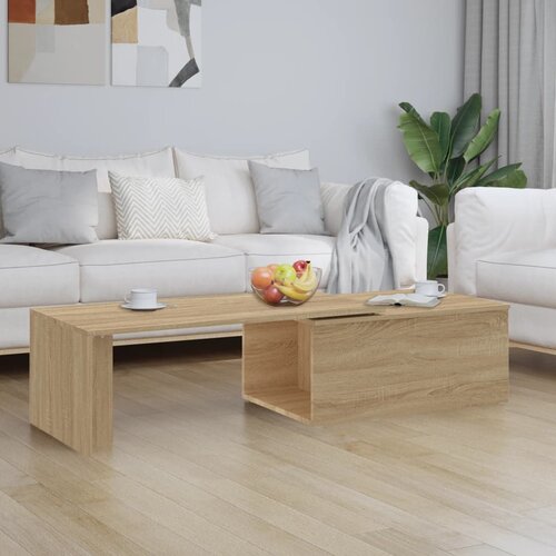  Stolić za kavu boja hrasta 150 x 50 x 35 cm konstruirano drvo Slike