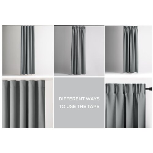 Restilo Siva zatamnjujuća/termo izolacijska zavjesa 140x245 cm Pleat &amp;ndash; Slike