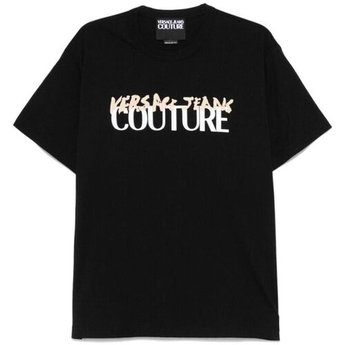 Versace Majice s kratkimi rokavi 78GAHE06 CJ00E Črna Cene