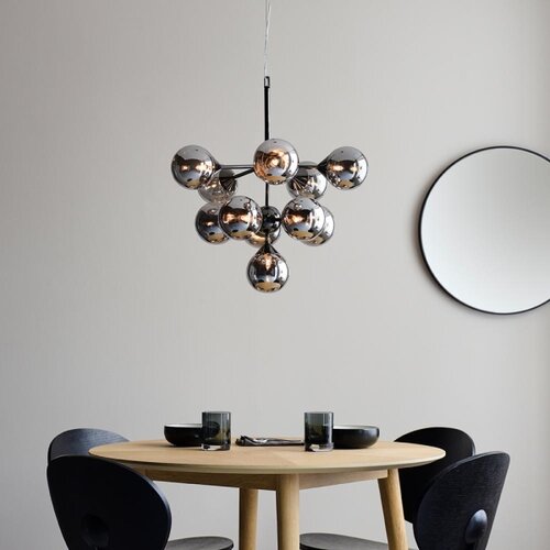  Endon 101147 - Visilica na sajli OSCAR 11xG9/18W/230V crna/zadimljena Slike