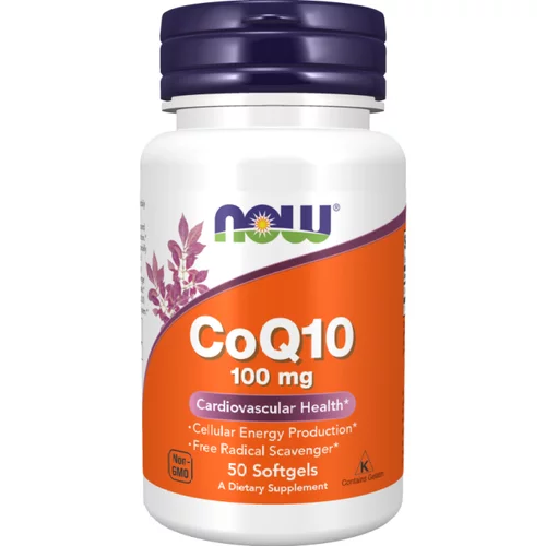 Now Foods Koencim Q10 NOW, 100 mg (50 mehkih kapsul)