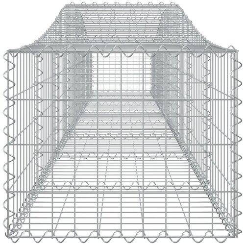  Gabionska ko&amp;scaron;ara s lukom 400x50x40/60 cm pocinčano željezo Slike