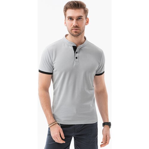 Ombre majice &amp;amp; polo majice mo&amp;scaron;ka polo majica (S1381GREY-MELANGE) pisana Slike