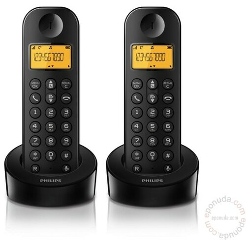 Philips D1202B/53 Duo bežični telefon Slike