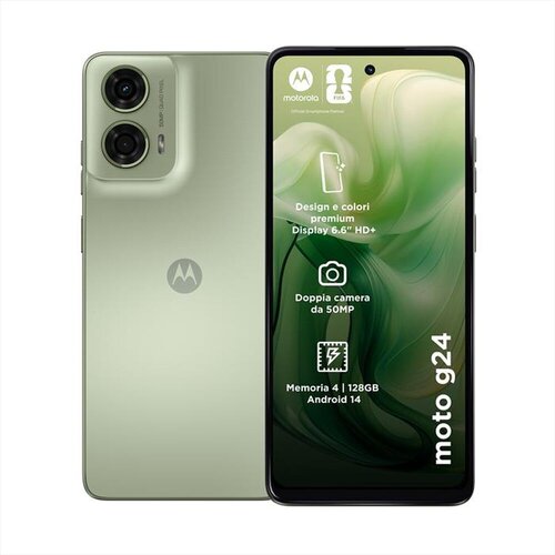Motorola Refabrikovani mobilni telefon G24, 6.56", 50 MP, 8 MP, 4/128GB, Grade-C, Ice Green Cene