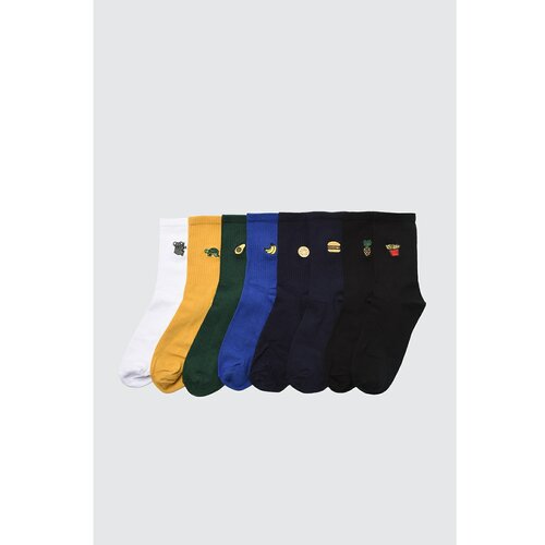 Trendyol Multi Color Men's 8-Pack Socket Socks Cene