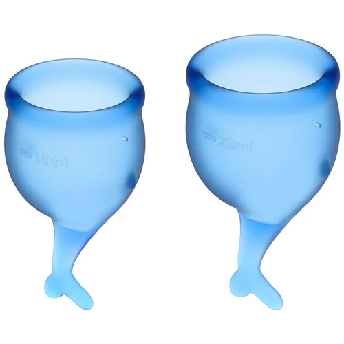 Satisfyer Feel Secure Menstrual Cup Set - Blue