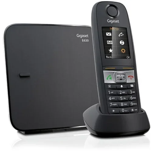 Gigaset Fiksni telefonski e630 črni brezžični, (20576005)