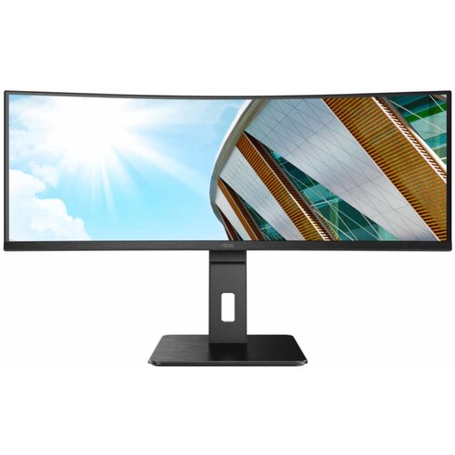 AOC gejming monitor CU34P2A 34"/VA,zakrivljen,21:9/3440x1440/100Hz/4ms GtG/HDMIx2,DP,USB/visina/VESA/crna Cene