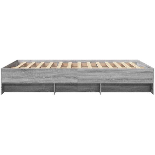  Okvir za krevet boja hrasta 120 x 200 cm od konstruiranog drva Slike