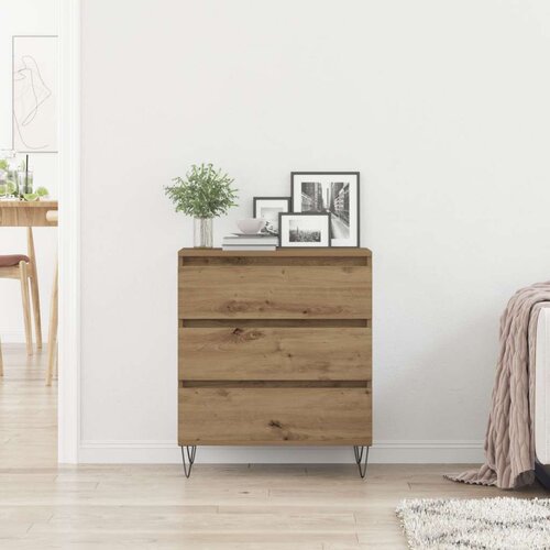  Sideboard s ladicama od umjetnog drveta hrasta 60x35x70 cm Slike