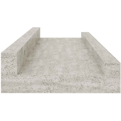  Zidne police 4 kom siva boja betona 40 x 9 x 3 cm Slike