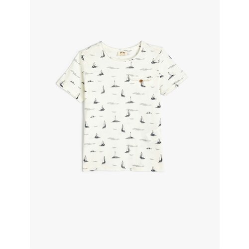 Koton Basic Polo Neck T-Shirt Half Zipper Short Sleeve Cotton Slike