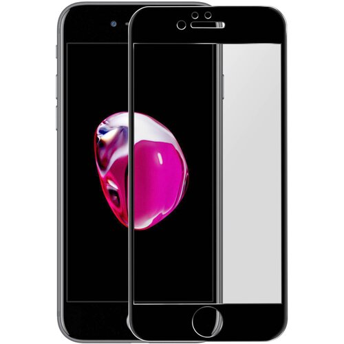 AVIZAR 9H film za ekran iz po&amp;scaron;evnega kaljenega stekla, popoln oprijem - prozoren s crnim okvirjem str. Apple iPhone SE 2022, 2020 in iPhone 8, 7, (20607089) Slike