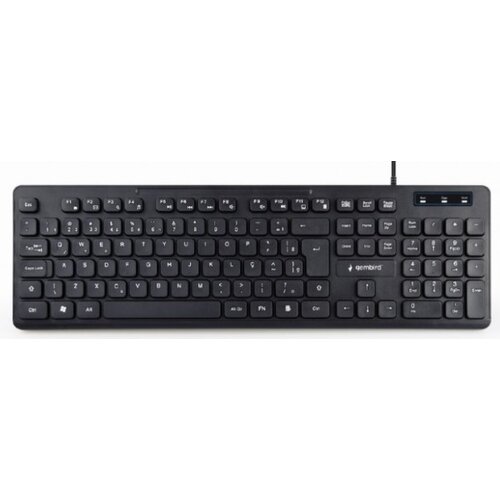 Gembird KB-MCH-04 * Multimedijalna tastatura, chocolate, USB, US layout, Slim black (399) Cene