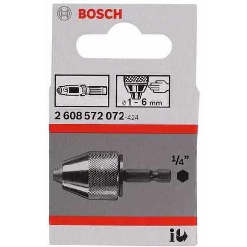 Bosch brzostezna glava do 10 mm 2608572072/ Prečnik 1/5 - 13 mm; prihvat 1/4 (spoljni &amp;scaron;estostrani prihvat) Slike
