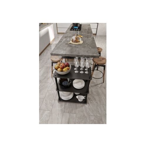 Hanah home Dinner Trollei Servant Black Cene