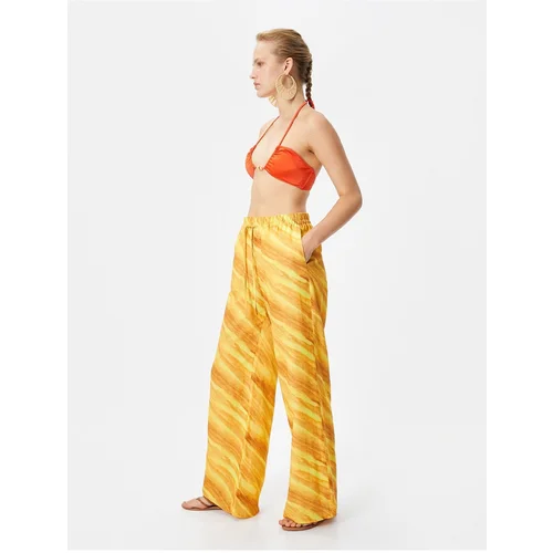 Koton Pants - Yellow - Wide leg