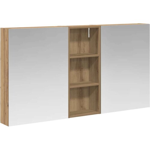  Komplet omaric za kopalnico s polico 3 pcs 130 x 14,5 x 70 cm, (5000245493) Cene