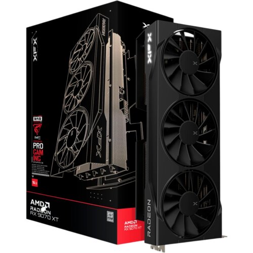 XFX Swift grafička kartica, Amd Radeon Rx 9070XT, trostruki ventilator, 16 GB, Gddr6, 256-bitna, samo Hdmi 3X DP Si Cene