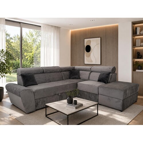 Trifke BMD Ugaona Garnitura Roma, 290x240, Siva Cene