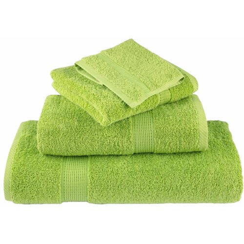  8-dijelni vrhunski set ručnika SOLUND zelena boja jabuke 600gsm Slike