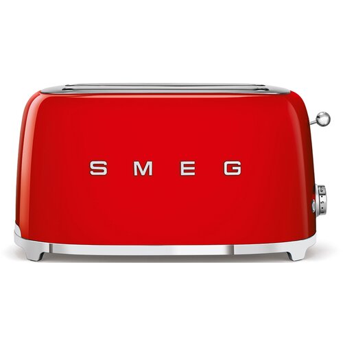 Smeg TSF02RDEU 2-Schlitz-Toaster Lang 50's Retro Style, Rot Cene