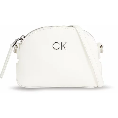Calvin Klein Ročna torba Ck Daily Small Dome Pebble K60K611761 Bright White YAF