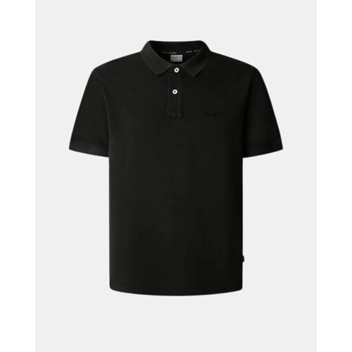 PepeJeans Polo majice kratki rokavi PM542099 NEW OLIVER GD Črna Cene