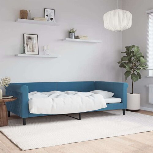 VidaXL Dnevni krevet plavi 100 x 200 cm bar&amp;scaron;unasti Slike