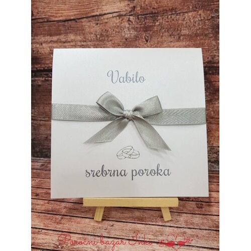  Vabila za SREBRNO POROKO SREOBL 05 Cene