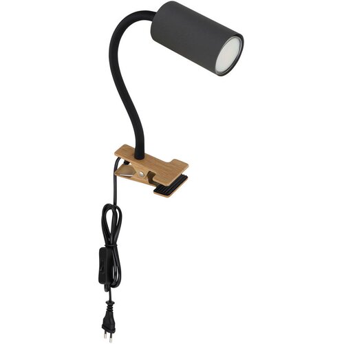 Globo 57911KG - Fleksibilna lampa sa stezaljkom ROBBY 1xGU10/25W/230V siva/braon Slike