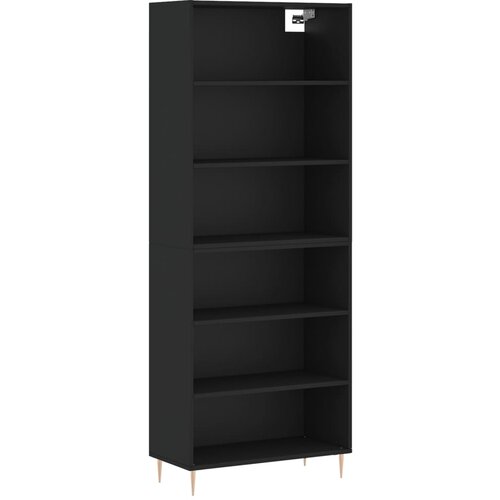 Maison Chic Visoka Komoda - Predalnik črn 69,5x32,5x180 cm inženirski les, (21717444) Slike
