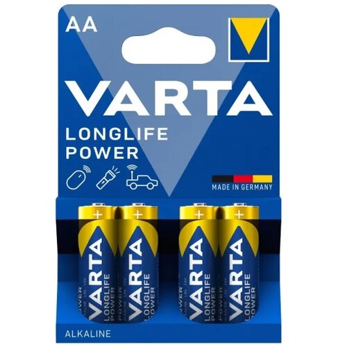 Varta Longlife Power AA LR6 alkalne baterije, 1,5 V, 4 komada Slike