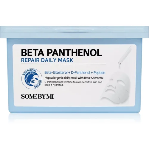 SOMEBYMI Beta Panthenol Repair pomirjevalna tekstilna maska veliko pakiranje 30 kos