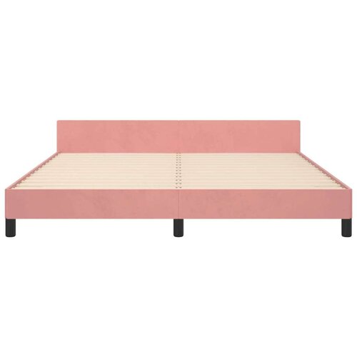 VidaXL Okvir za krevet s uzglavljem ružičasti 180x200 cm bar&amp;scaron;unasti Slike