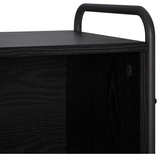  Ormarić za knjige 57 x 33 x 111 cm Konstruirano drvo Crni hrast - Crni hrast 57 x 33 x 111 cm Slike