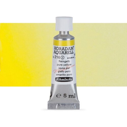 Artmie akvarel boje u tubi Schmincke Horadam 5 ml | 216 Pure Yellow Slike