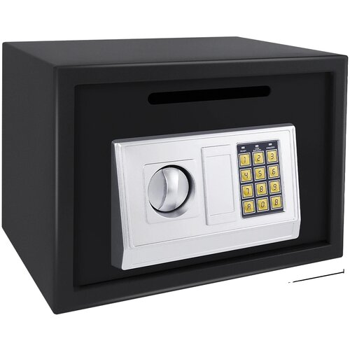 BRIEFNESS Elektronska sef, kombinacijska ključavnica, konstrukcija iz zlitine jekla, črna 16L, (5000156938) Slike