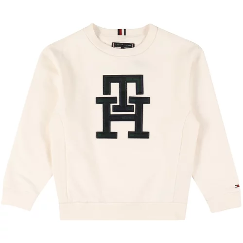 Tommy Hilfiger Sweater majica crna / bijela