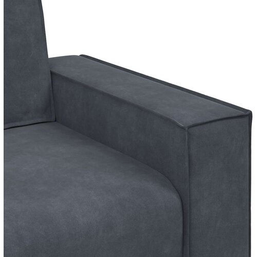  Dvodijelni set sofa s jastucima, tamno sivi bar&amp;scaron;un Slike