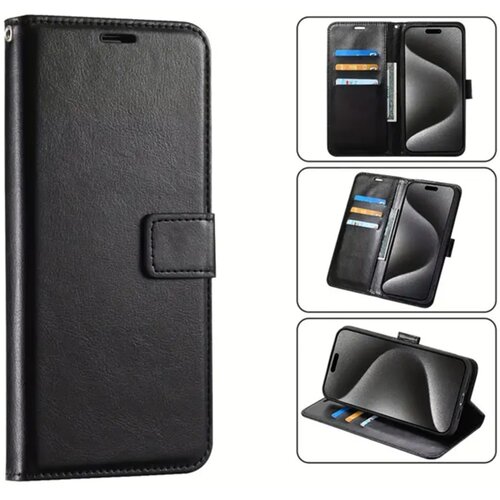  Preklopni ovitek / etui / za&amp;scaron;čita Wallet za Samsung Galaxy A52 / A52s - črni Slike